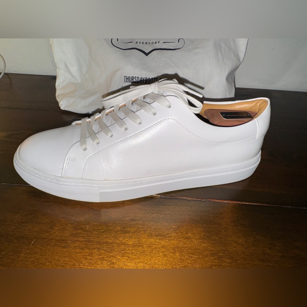 Thursday Boot Company - Premier Low Top in White Leather - Picture 7 of 11